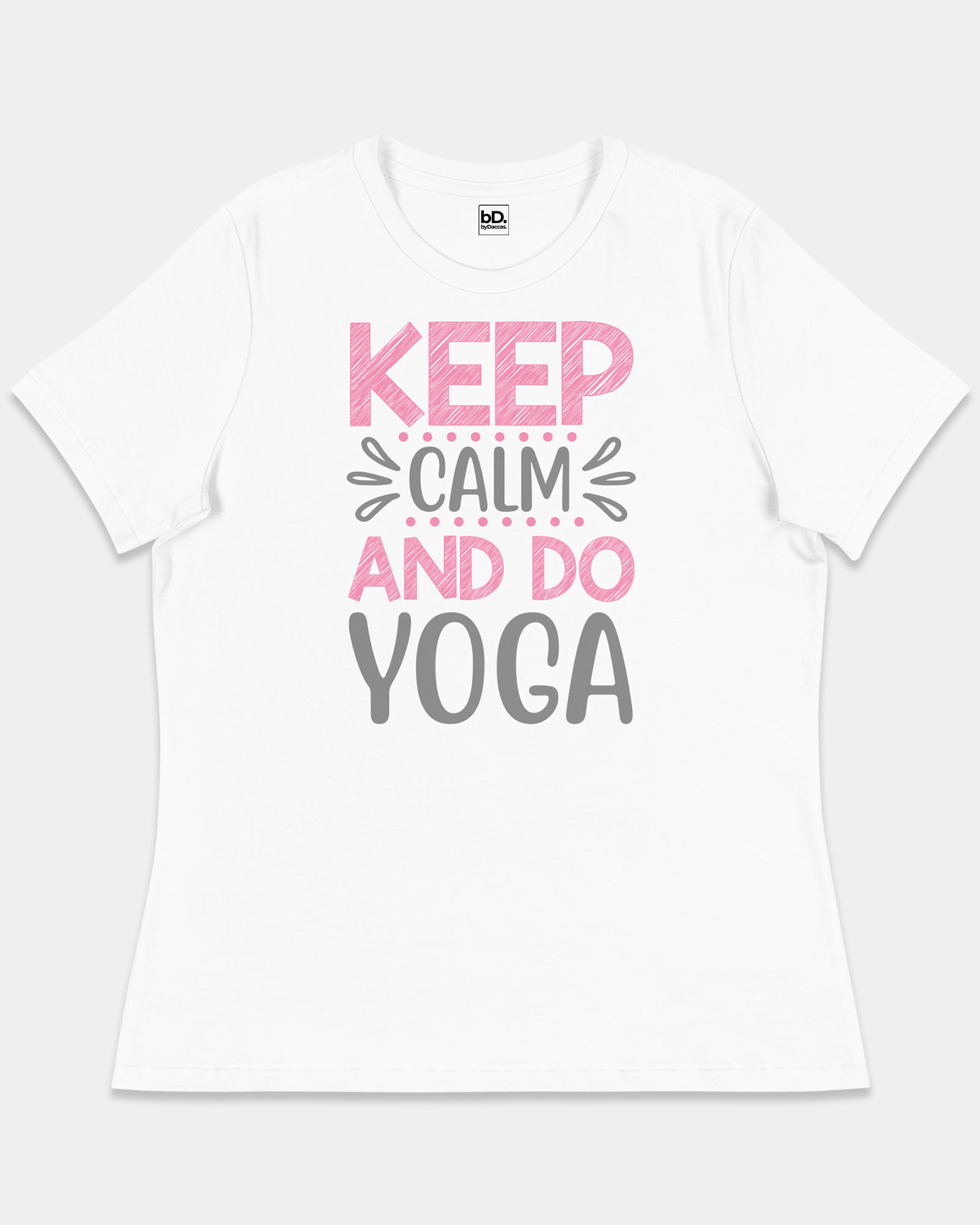 Keep calm and do yoga tshirt for women