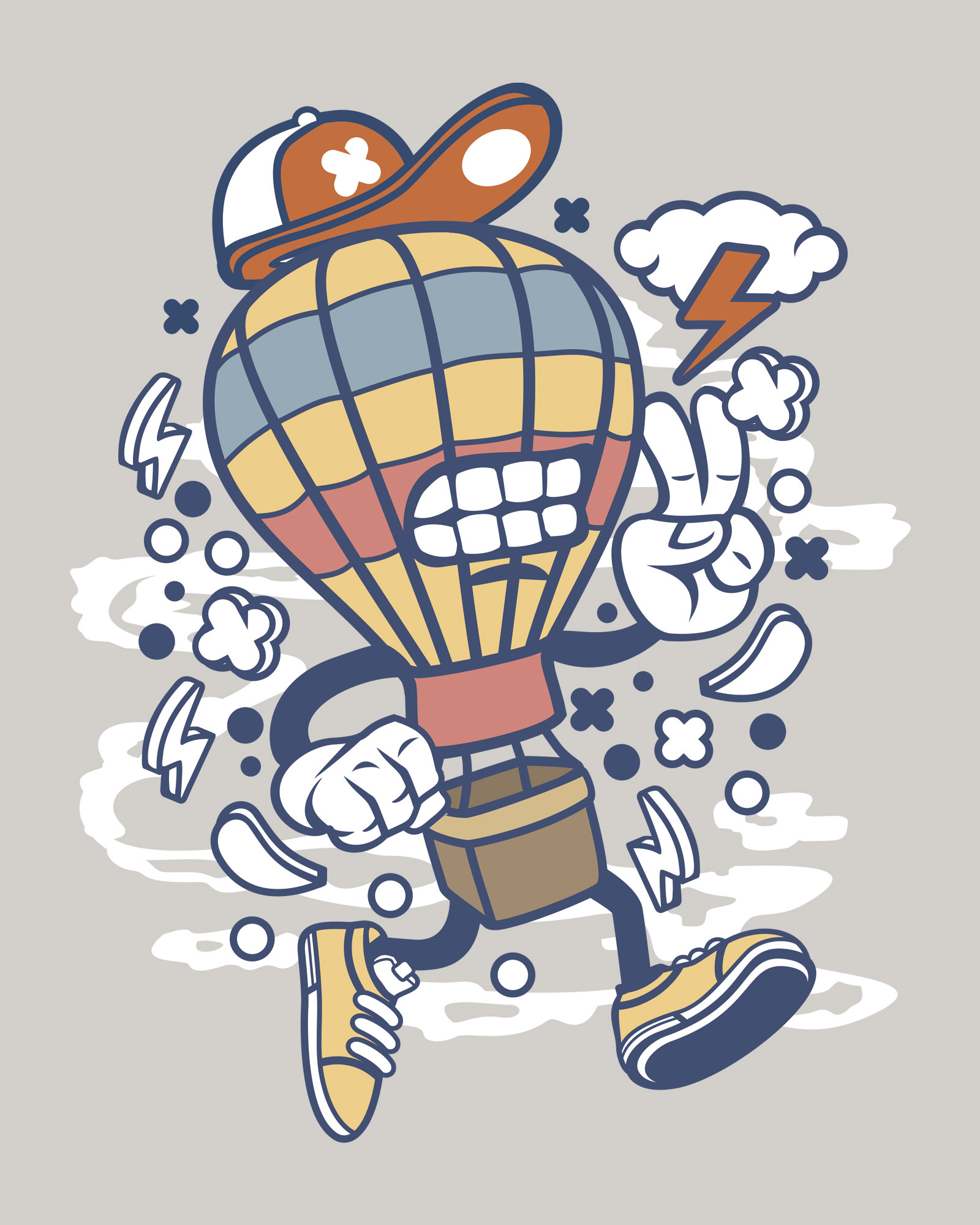 Air balloon design - Cartoon collection