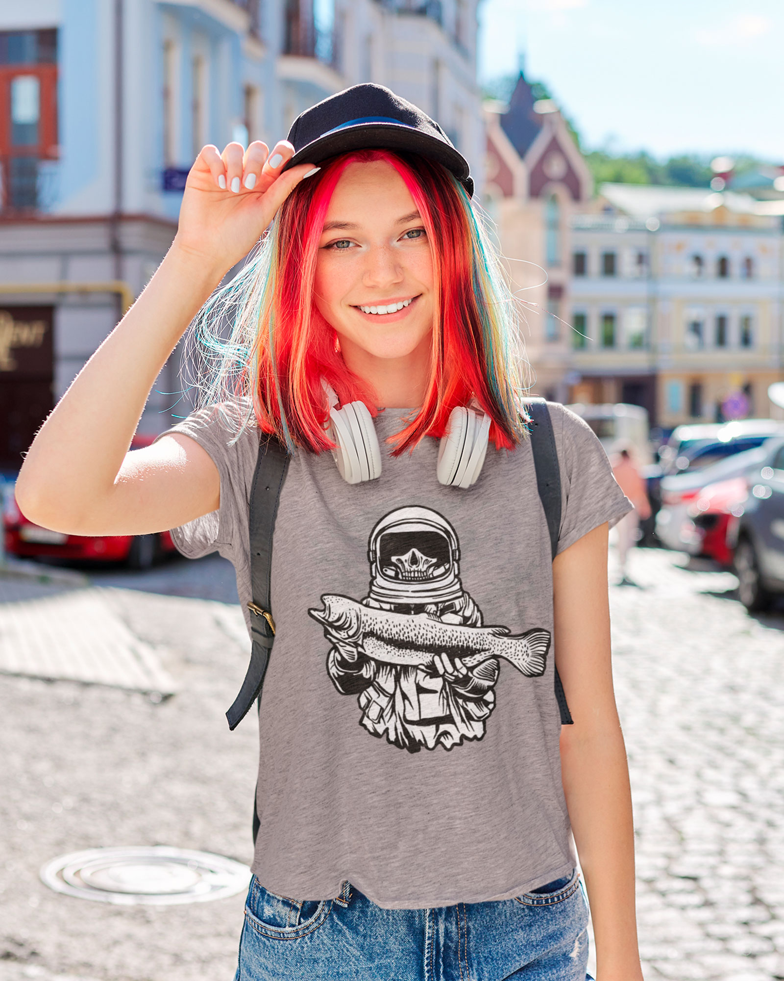 Fishing Astronaut | T-shirt for Girl