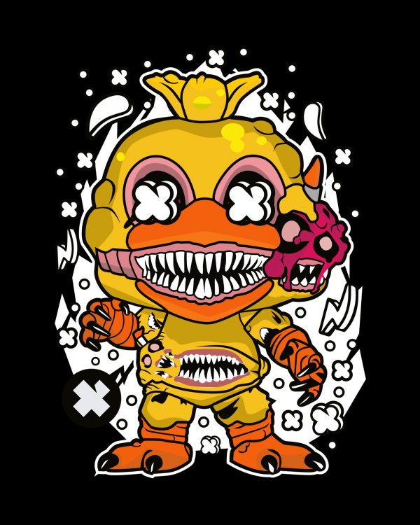 Twisted chica design black