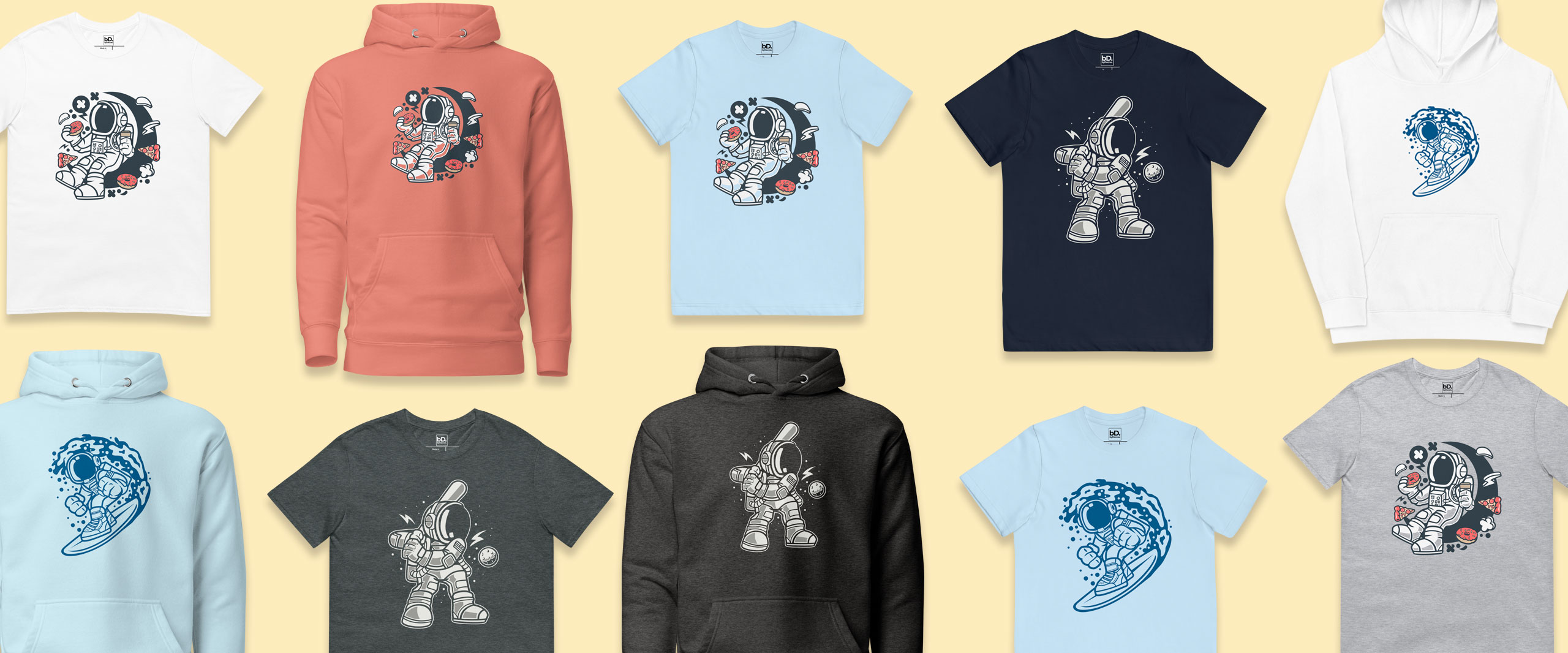 New designs: T-shirts & hoodies